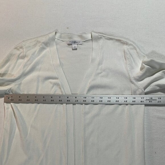 Roz & Ali White Lightweight Cardigan with Bell Sleeves no buttons EUC - Picture 10 of 14